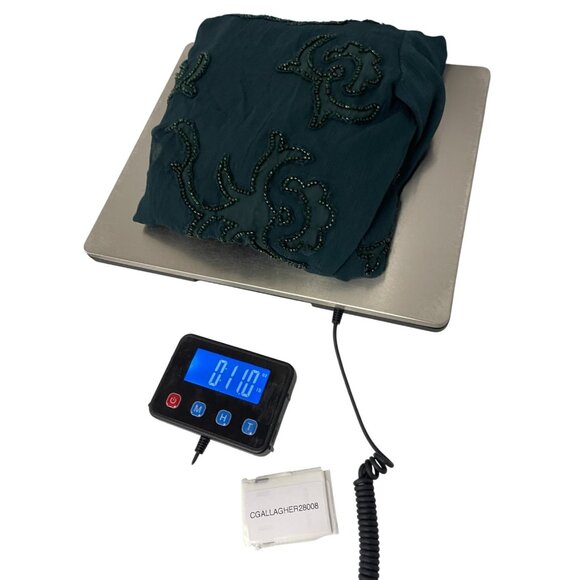 Zara Womens Top Sheer Blouse M Medium Green Embellished beaded 4786/089 NWT - Picture 14 of 14